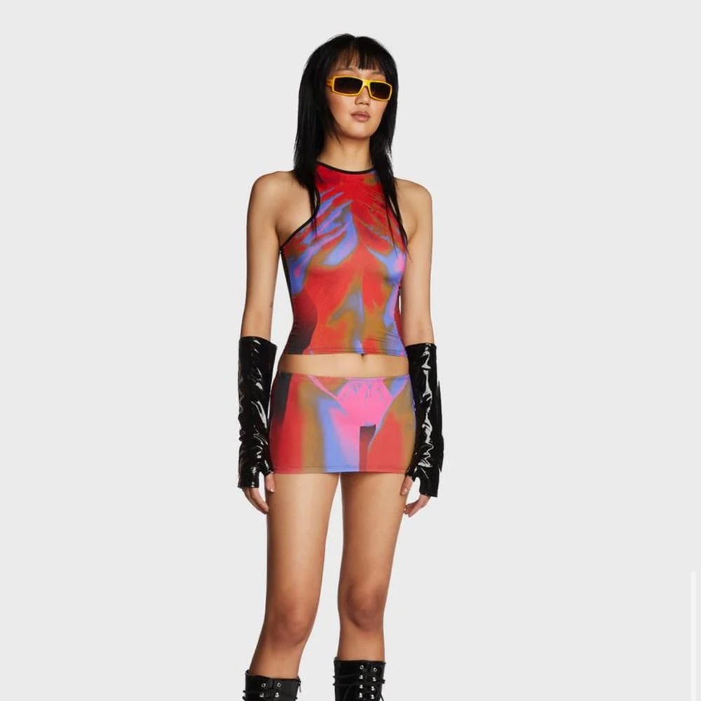 Clothing my body skirt set rave